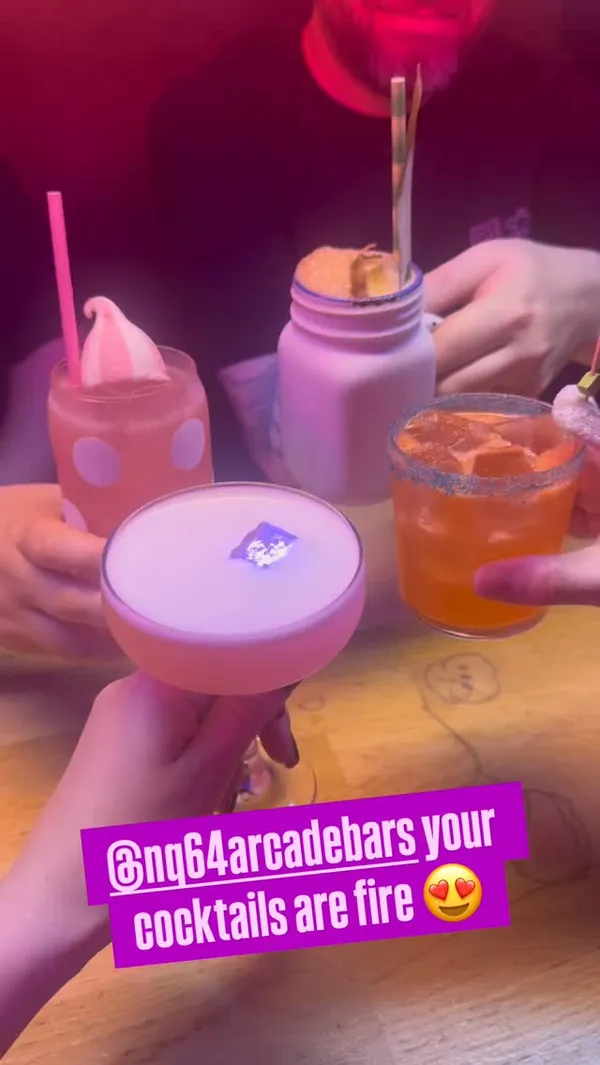 @nq64arcadebars your cocktails are fire 😍