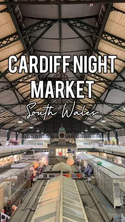 Visitors enjoying diverse street food at Cardiff Night Market, celebrating 70 years of Cardiff's capital city.