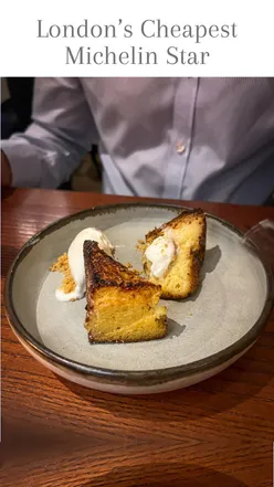 Dining at The Ninth, London's affordable Michelin-star restaurant, featuring a set menu for a delightful date night.