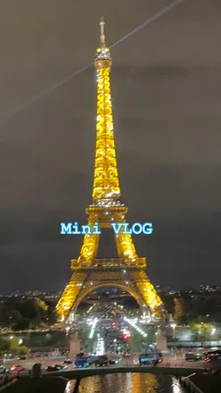 Family enjoying Disneyland Paris, hot chocolate, giant macarons, and sunset crêpes, with the Eiffel Tower sparkling in the background.