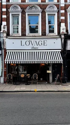 Brunch at Lovage Bistro featuring delicious food and a vibrant atmosphere in London.