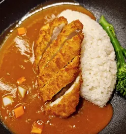 Delicious Chicken Katsu with Miso Soup and Takoyaki at @makiramen in Glasgow’s West End.