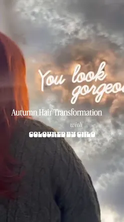 Vibrant hair transformation with Chloe at Nude Hair and Beauty, showcasing red copper hues for autumn. #veganaberdeen