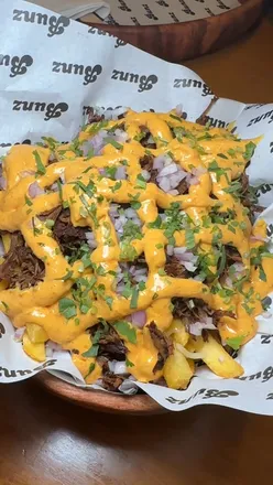 Delicious September specials at Bunz, Bletchley: Croquetas, Birria Loaded Fries, and Strawberry Mojito.