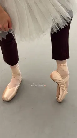 Self-care reset day activities with coffee, yoga, and relaxation for preparing for a UK ballet tour.