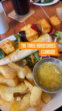 Delicious home-cooked pub food at Three Horseshoes in Leamside, perfect for foodies and busy diners! #food #northeast