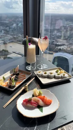 Elevated dining at Lucky Cat, Gordon Ramsay's Asian-inspired restaurant in Bishopsgate with stunning city views.