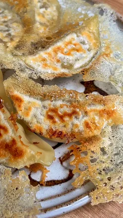 Taiwanese pork and cabbage dumplings from Chimei, perfect for a quick meal, spotted at Costco.