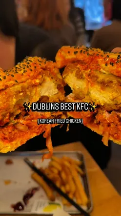 Delicious Korean fried chicken served at a trendy Dublin eatery, perfect for foodies and local flavors.