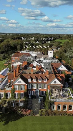 Luxurious autumn retreat at Chewton Glen, surrounded by Hampshire's beauty and cozy vibes.