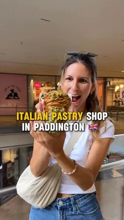 Italian pastry shop and gelato at Don Nino in Paddington, London, offering authentic treats and desserts.