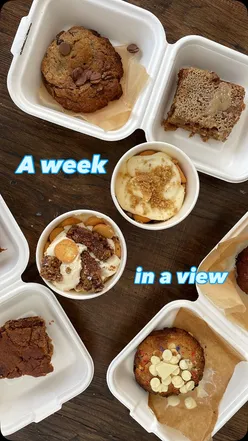 Foodie enjoying matcha at Froth E Cafe after a week filled with concerts, cookies, and Dominican home-cooked meals.