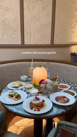 Chic brunch at Silva Mayfair featuring French toast, pancakes, and matcha drinks in a cozy upscale setting.