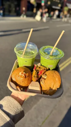 Autumn menu at Morena London featuring pumpkin spice matcha and cookies, perfect for cozy days!