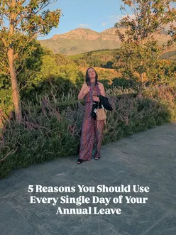 Rebecca encourages using annual leave confidently for a balanced, fulfilling life—prioritize experiences over burnout.