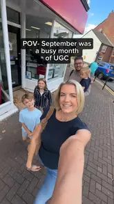 UGC creator filming TV ads in Kent, excited for upcoming campaigns and Christmas content.