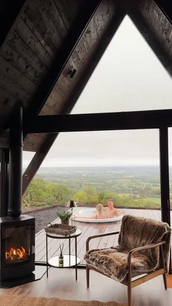 Celebrating a staycation at revamped Letteran Lodges in Ireland with excitement and joy.