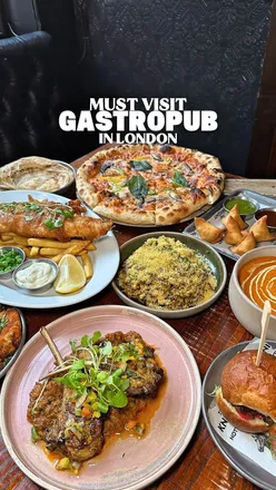 Dining at The Knight of Notting Hill, where British pub charm meets Indian flavors in a vibrant atmosphere.