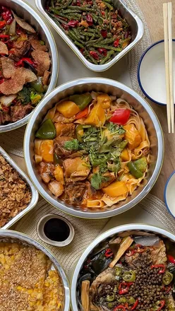 Mid-Autumn feast at home with spicy dishes from Red Chilli and Deliveroo; perfect for a cozy weekday night in.