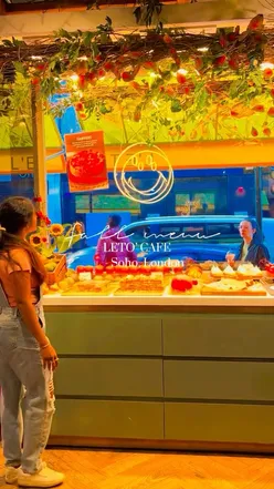 Mango Pumpkin Lassi Cheesecake from Letto Cafe's new Fall menu special in London, beautifully crafted dessert.