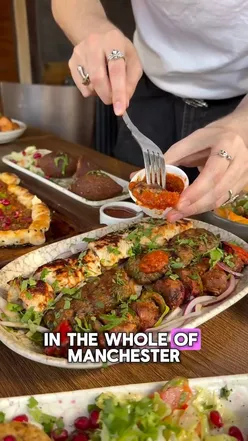 Delicious Lebanese dishes at Remal restaurant in Prestwich, featuring hummus, baba ganoush, and tender lamb kofte.