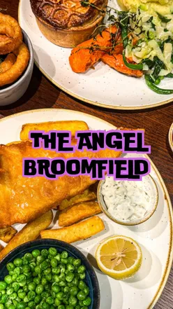 Enjoying a delicious sticky platter and homebaked chicken pie at The Angel pub in Broomfield, Chelmsford.