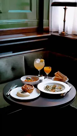 Delicious toastie featuring salt beef brisket and Yorkshire Blue cheese at The Wigmore, London.