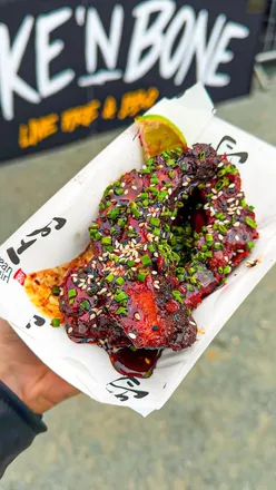 Delicious meats sampled at the UK's biggest BBQ Championship, featuring top pit-masters and food vendors.