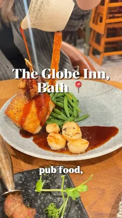 diners enjoying classic pub food and cozy ambiance at Globe Inn in Bath after a recent refurbishment