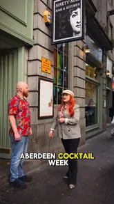 People enjoying cocktails during Aberdeen Cocktail Week, exploring 27 venues until October 19th.