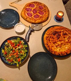 Enjoying La Romana and La Margherita pizzas for a cozy night in with Drotker's Suprema range. #PizzaNight #DinnerDate