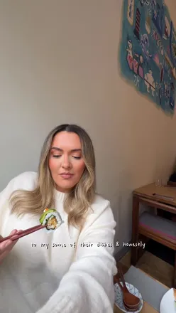 Delicious sushi and gyozas at Harajuku Kitchen, a top Japanese restaurant in Bruntsfield, Edinburgh.