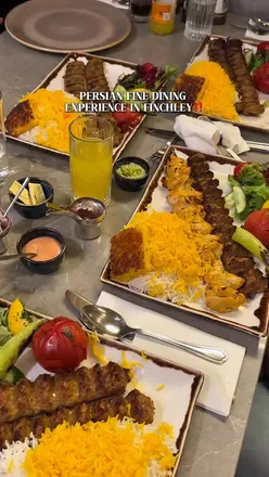 Persian dining at Sima's Grill in Finchley, featuring Kobideh and Joojeh Kebab in a high-end, halal setting.