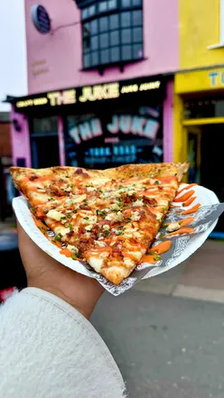 Enjoy pizza by the slice and fried chicken at Deadbeat x Bonehead’s residency at The Juke, Birmingham, until October.