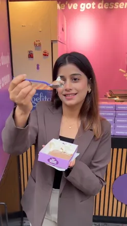 Delicious cookie dough desserts at My Cookie Dough in Camden featuring Pistachio Crème, Biscoff, Nutella, and S’more.