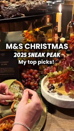 Exciting 2025 M&S Christmas food selection featuring dips, festive treats, and unique bites for holiday gatherings.