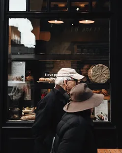 Festive London streets adorned with Christmas lights and decorations during the holiday season
