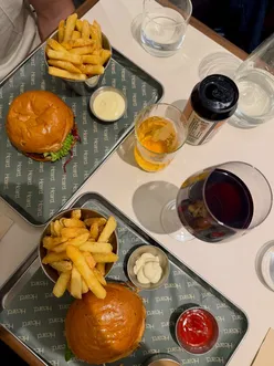 Delicious burgers and truffle mayo served at Heard Burger, Soho, by Michelin-star chef Jordan Bailey.
