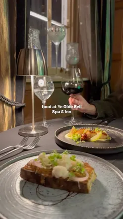 Indulging in a relaxing spa weekend with delicious meals at Ye Olde Bell Hotel, celebrating self-care and the New Year.