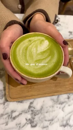 Brunch at Maison Cafe on Bold Street, Liverpool, featuring iced strawberry matcha and Turkish eggs with @happygirl_eats.