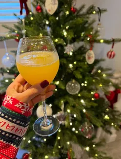 Family enjoying festive holiday treats and celebrations during Christmas festivities.