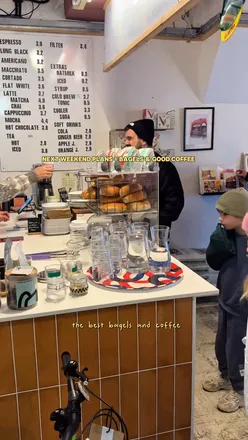 Bagels and coffee at Workhorse Bikes in Cardiff, featuring 'Get Your Fixie' and 'The Bullitt' for a weekend treat.