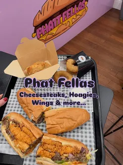 Phatt Fellas in Edinburgh serving hoagies, Philly cheesesteaks, and loaded fries, perfect for takeout or delivery.