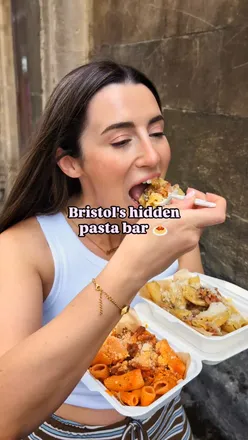 Delicious fresh pasta served at a hidden gem pasta bar in Bristol, perfect for quick, flavorful meals.