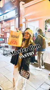 Delicious Chinese bakery treats at @masterbunpastry in London, featuring a crunchy chocolate cream puff. #foodblogger #bakery