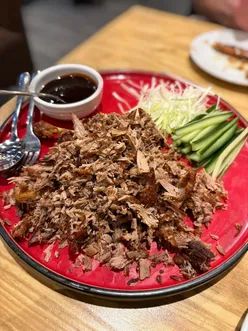 Delicious half duck pancakes at Amaysia Restaurant, Newcastle upon Tyne, perfect start to the New Year.