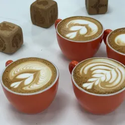 Enjoying coffee and catching up after the holidays at a cozy café in London.