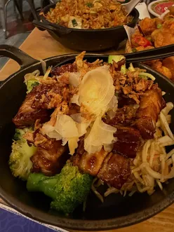 Delicious dim sum, duck and pork char siu, teriyaki pork, and duck fried rice at Mans Market in Leeds with 50% off.