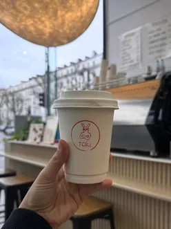 Korean coffee and matcha at Toki London, a vibrant shop in South Kensington.
