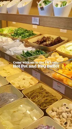 Delicious hot pot and BBQ experience at DAIU in Cardiff Bay, featuring sushi, fresh ingredients, and flavorful broths.